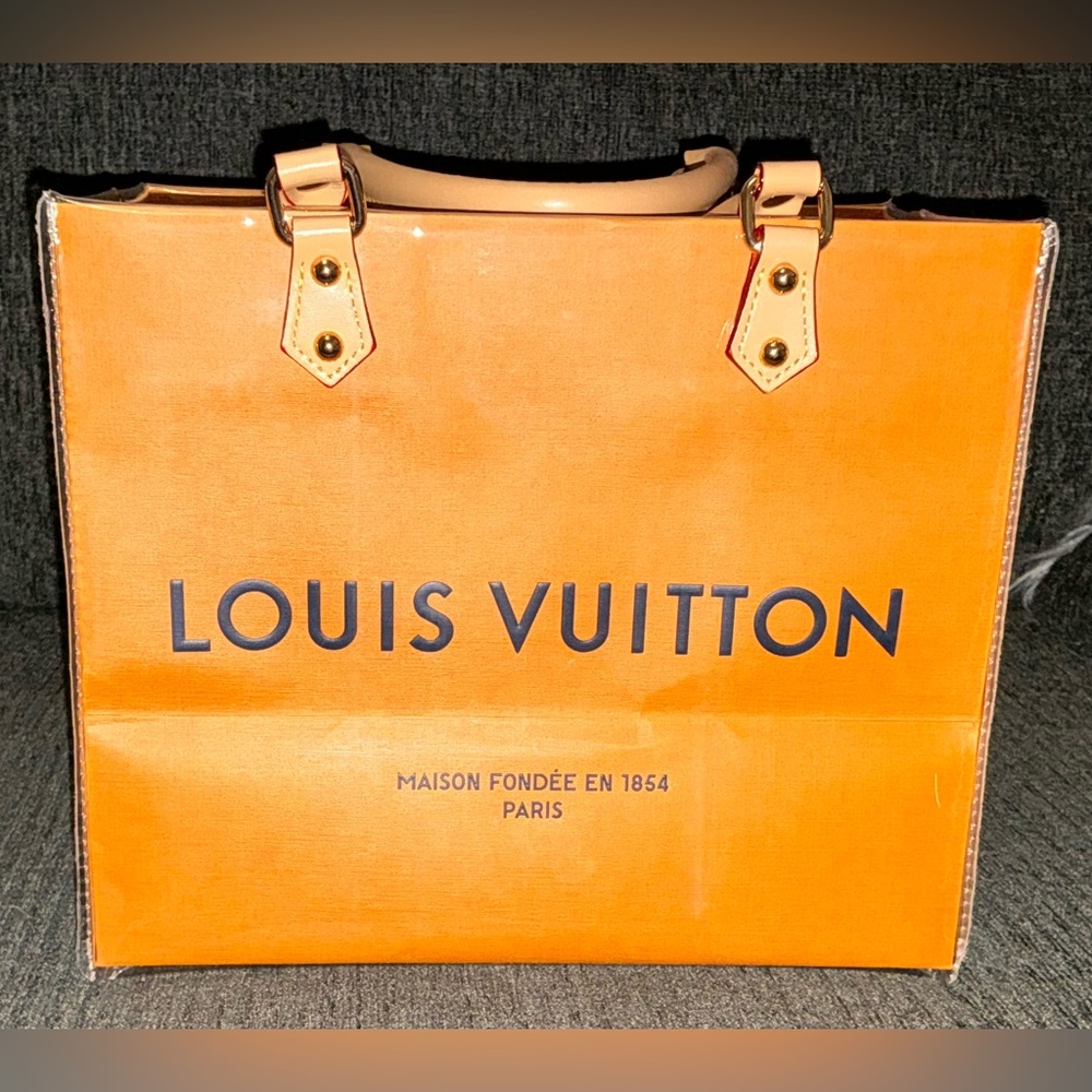 Louis Vuitton Orange Shopping Bag
